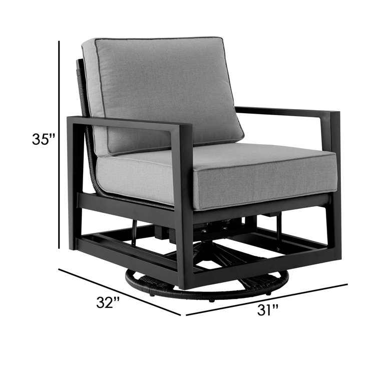 Outdoor swivel glider discount chair